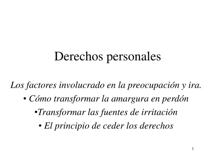 derechos personales