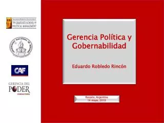 Gerencia Política y Gobernabilidad Eduardo Robledo Rincón