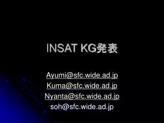 insat kg