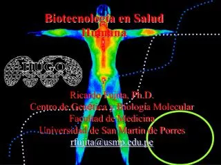 Biotecnología en Salud Humana