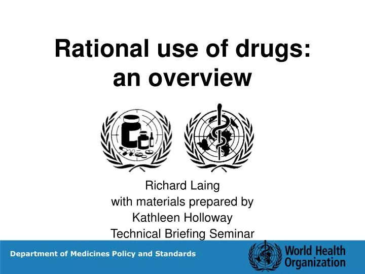 rational use of drugs an overview