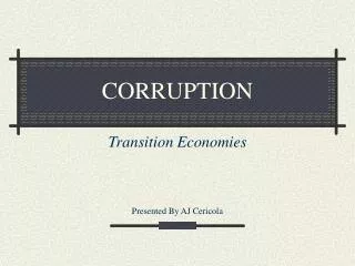 CORRUPTION