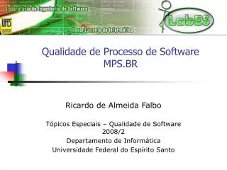 Qualidade de Processo de Software MPS.BR