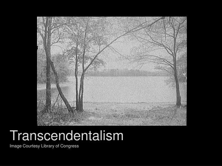 transcendentalism image courtesy library of congress