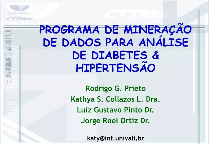 programa de minera o de dados para an lise de diabetes hipertens o