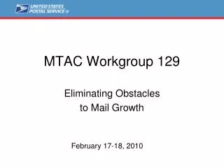 MTAC Workgroup 129