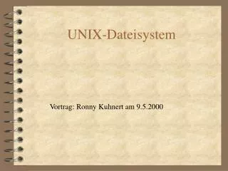 UNIX-Dateisystem