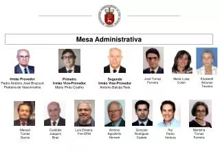 Primeiro Irmão Vice-Provedor Mário Pinto Coelho