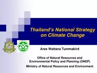 Thailand’s National Strategy on Climate Change