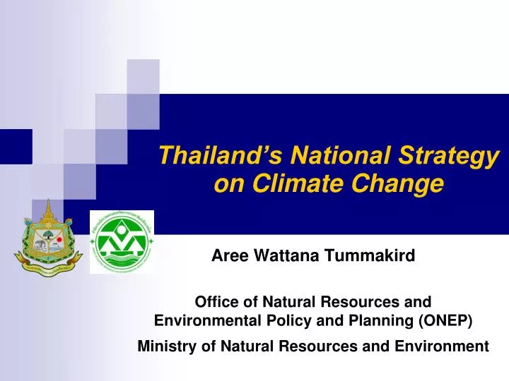 thailand s national strategy on climate change