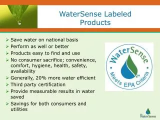 WaterSense Labeled Products