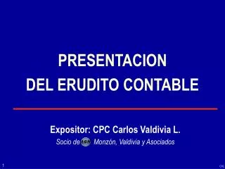 presentacion del erudito contable