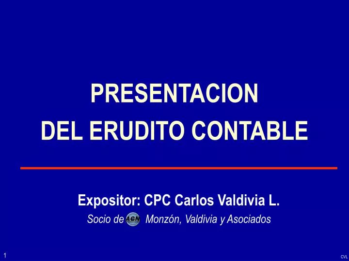 presentacion del erudito contable