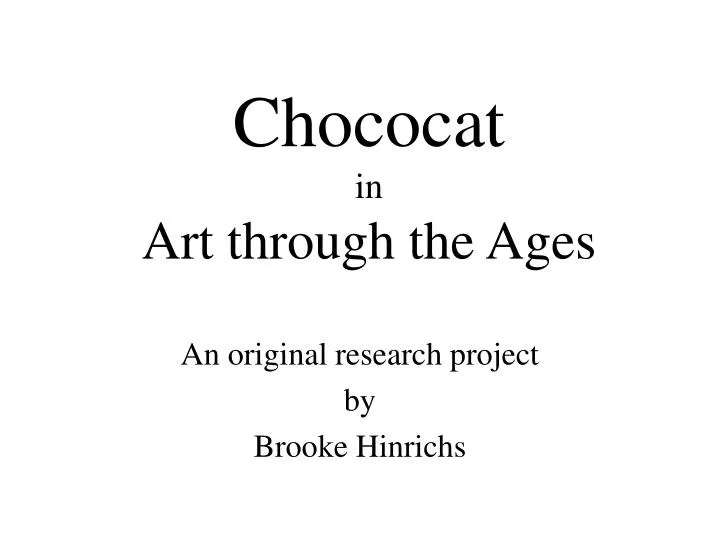 chococat in art through the ages