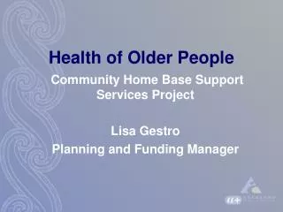 Health of Older People
