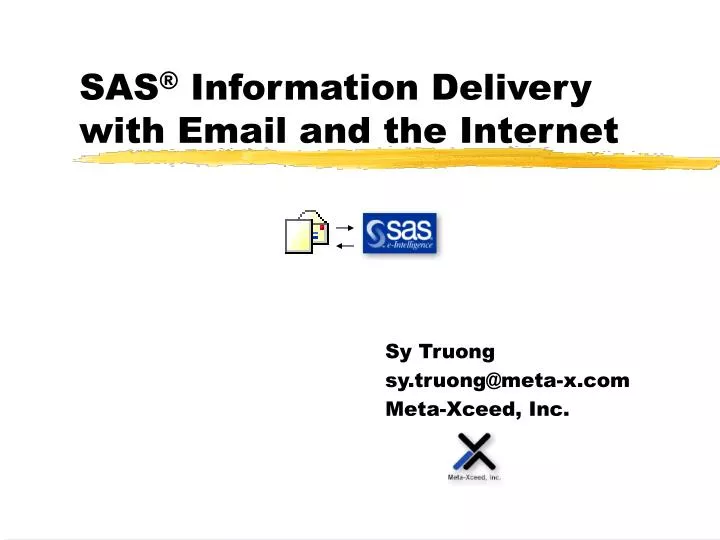 sas information delivery with email and the internet