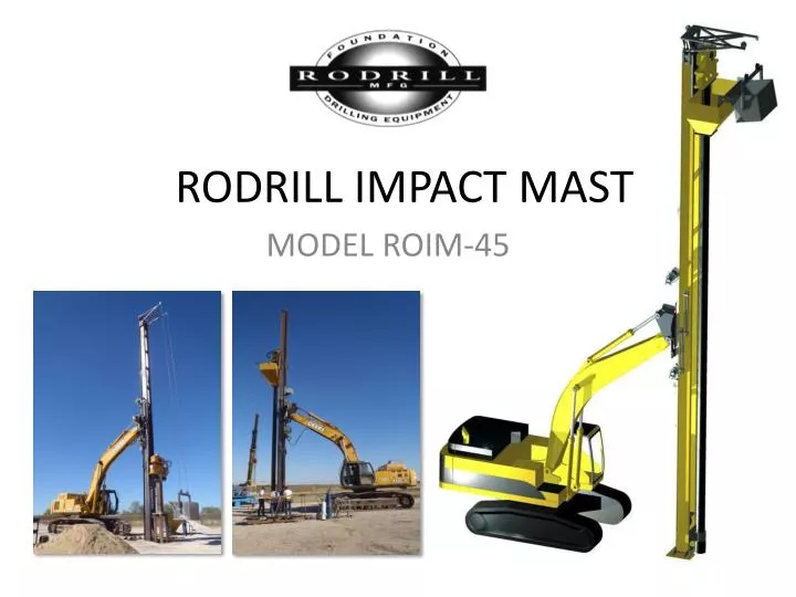 rodrill impact mast