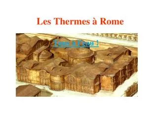 les thermes rome