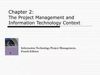 chapter 2 the project management and information technology context
