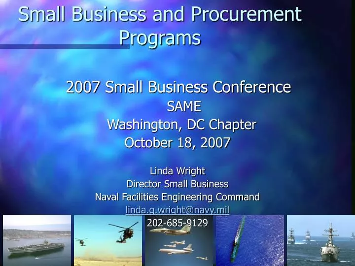small business and procurement programs