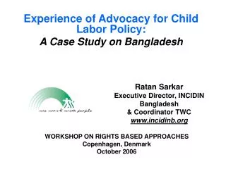 Experience of Advocacy for Child Labor Policy: A Case Study on Bangladesh