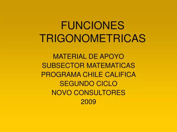 funciones trigonometricas