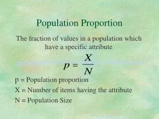 Population Proportion