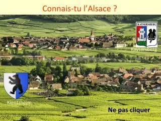 connais tu l alsace