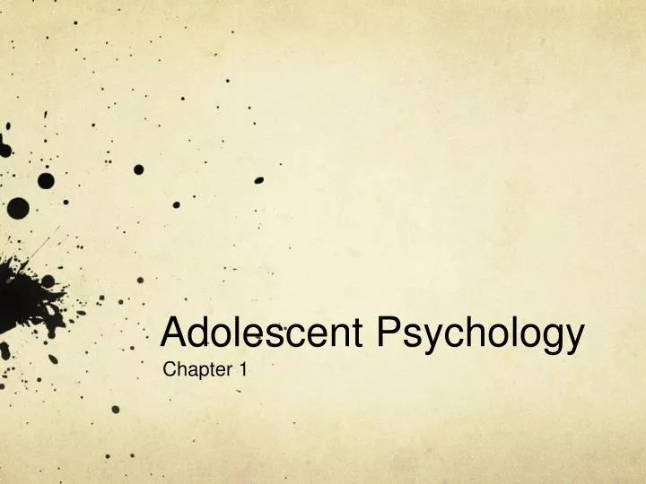 adolescent psychology