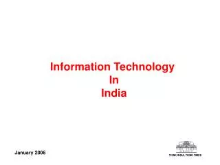Information Technology In India