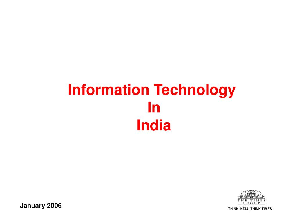 PPT - Information Technology In India PowerPoint Presentation, free ...
