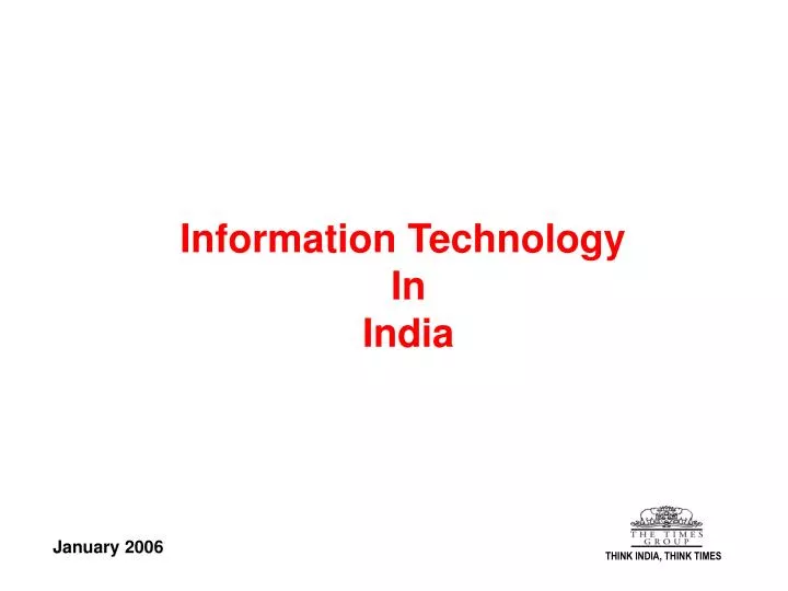 technology in india presentation