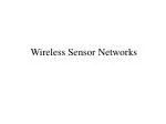 Wireless Sensor Networks - slide 1