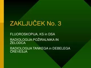 ZAKLJUČEK No. 3