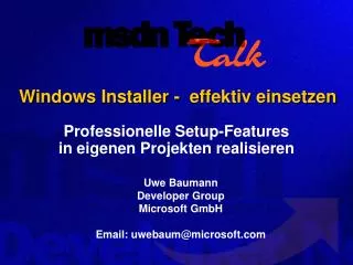 windows installer effektiv einsetzen