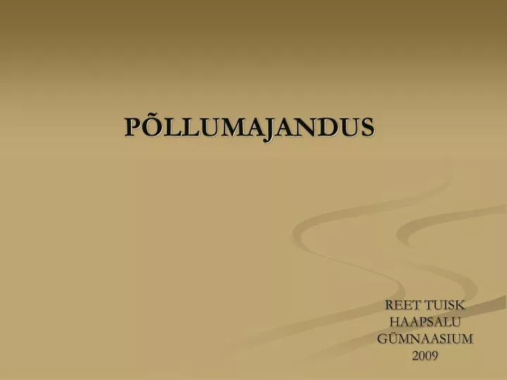 p llumajandus