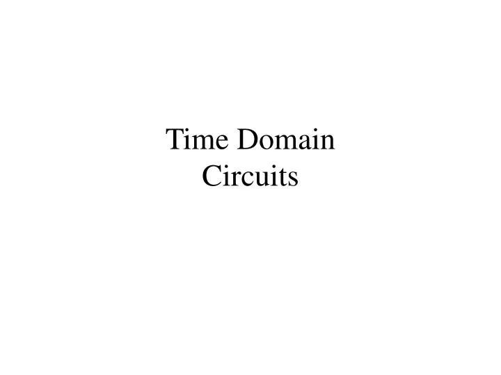 time domain circuits