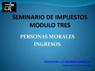 seminario de impuestos modulo tres