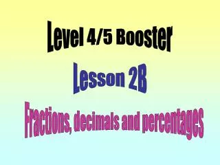 Lesson 2B