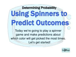 Determining Probability