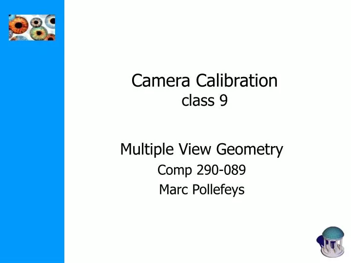 camera calibration class 9