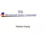 SQL Structured Query Language - slide 1