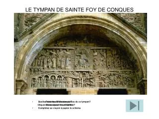le tympan de sainte foy de conques