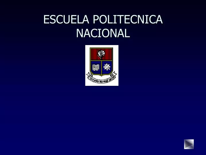 escuela politecnica nacional