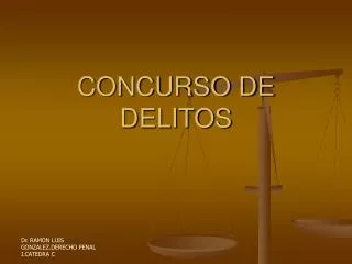 CONCURSO DE DELITOS