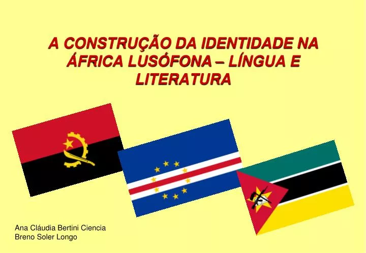 a constru o da identidade na frica lus fona l ngua e literatura