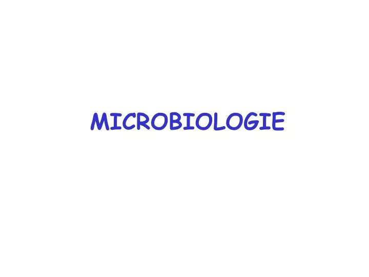 microbiologie