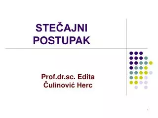 Prof.dr.sc. Edita Čulinović Herc