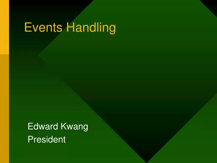 events handling