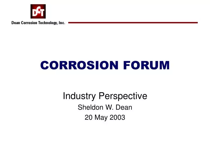 corrosion forum